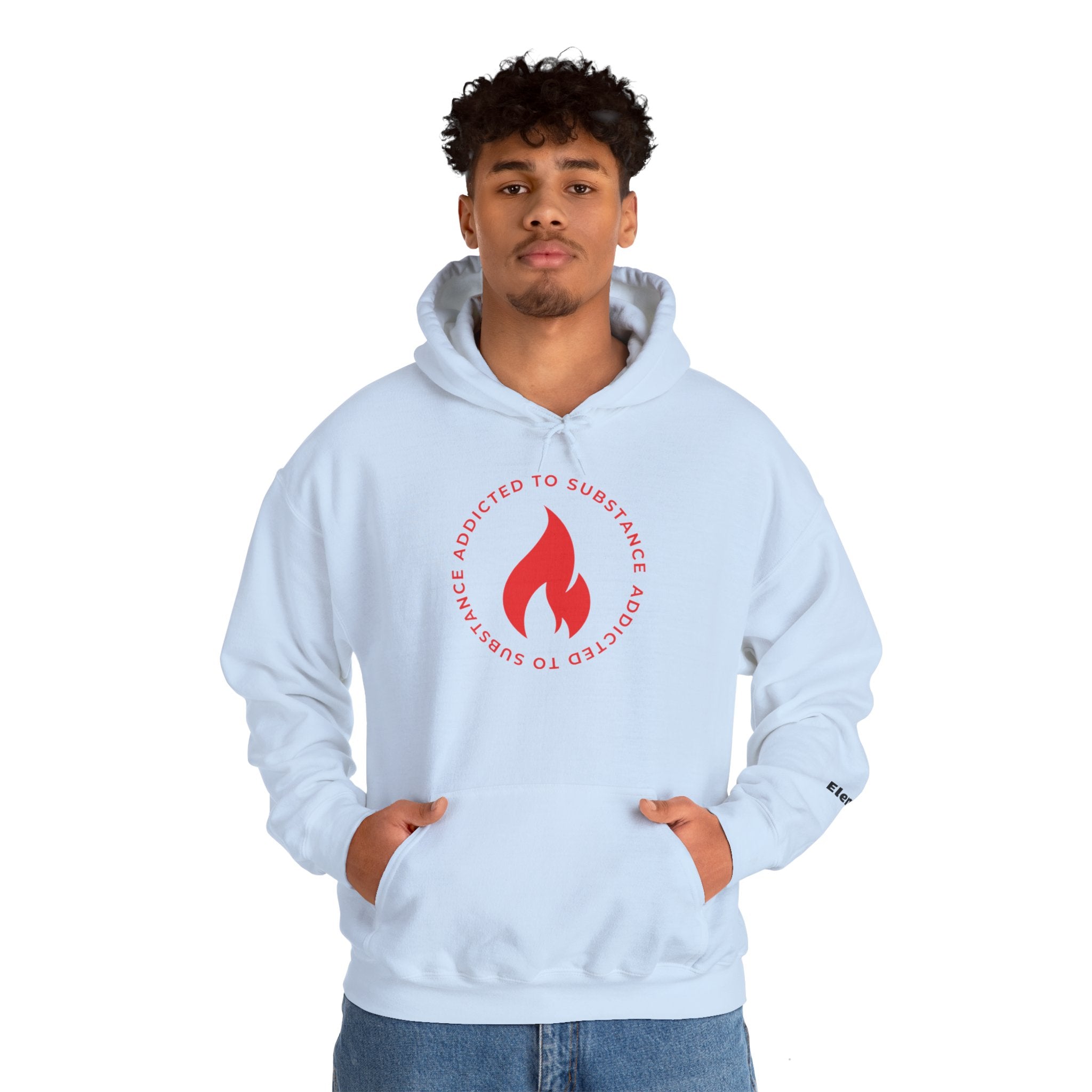 Men's Addicted To Substance Elements 2 Hoodie  (Fire) | Heavy Blend™ Hooded Sweatshirt