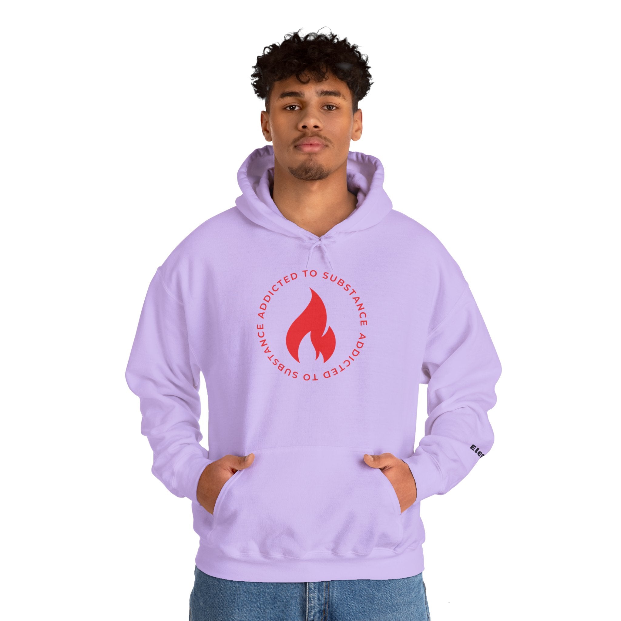 Men's Addicted To Substance Elements 2 Hoodie  (Fire) | Heavy Blend™ Hooded Sweatshirt