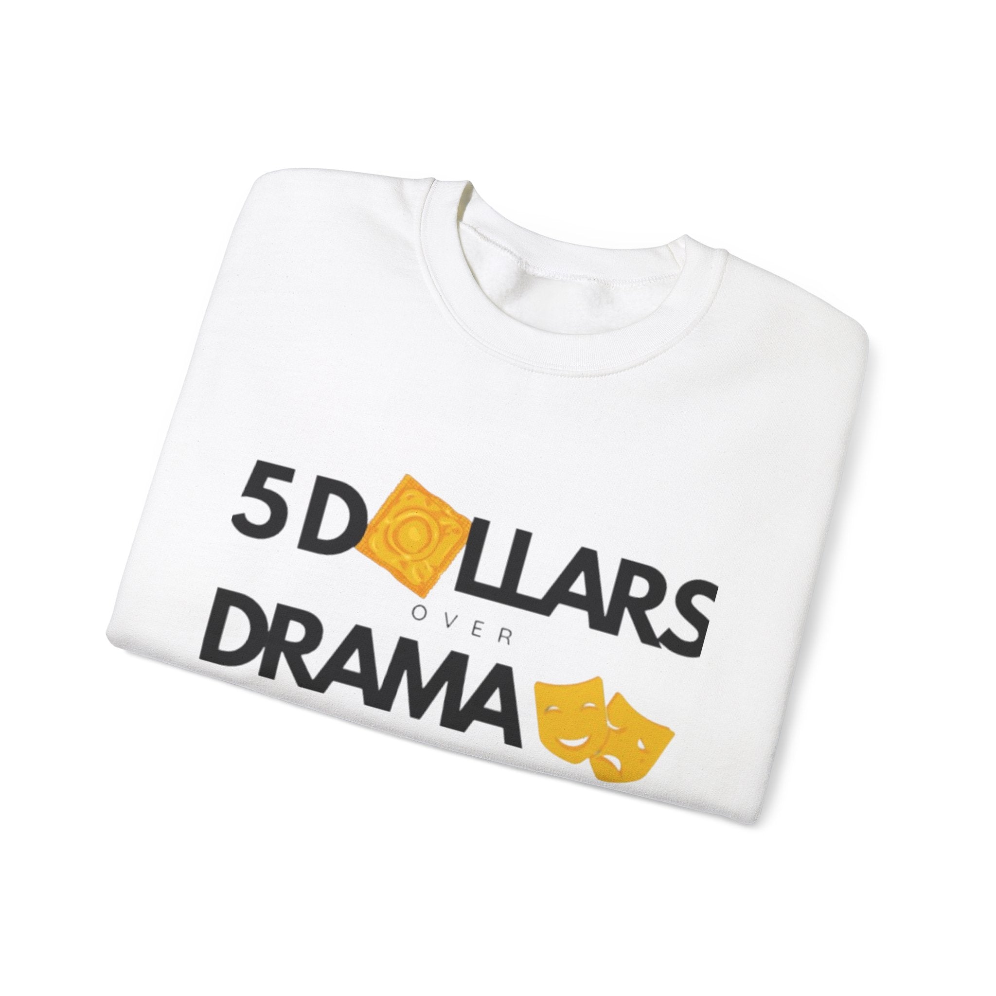 Women's 5 Dollar Over Drama | Heavy Blend™ Crewneck Sweatshirt