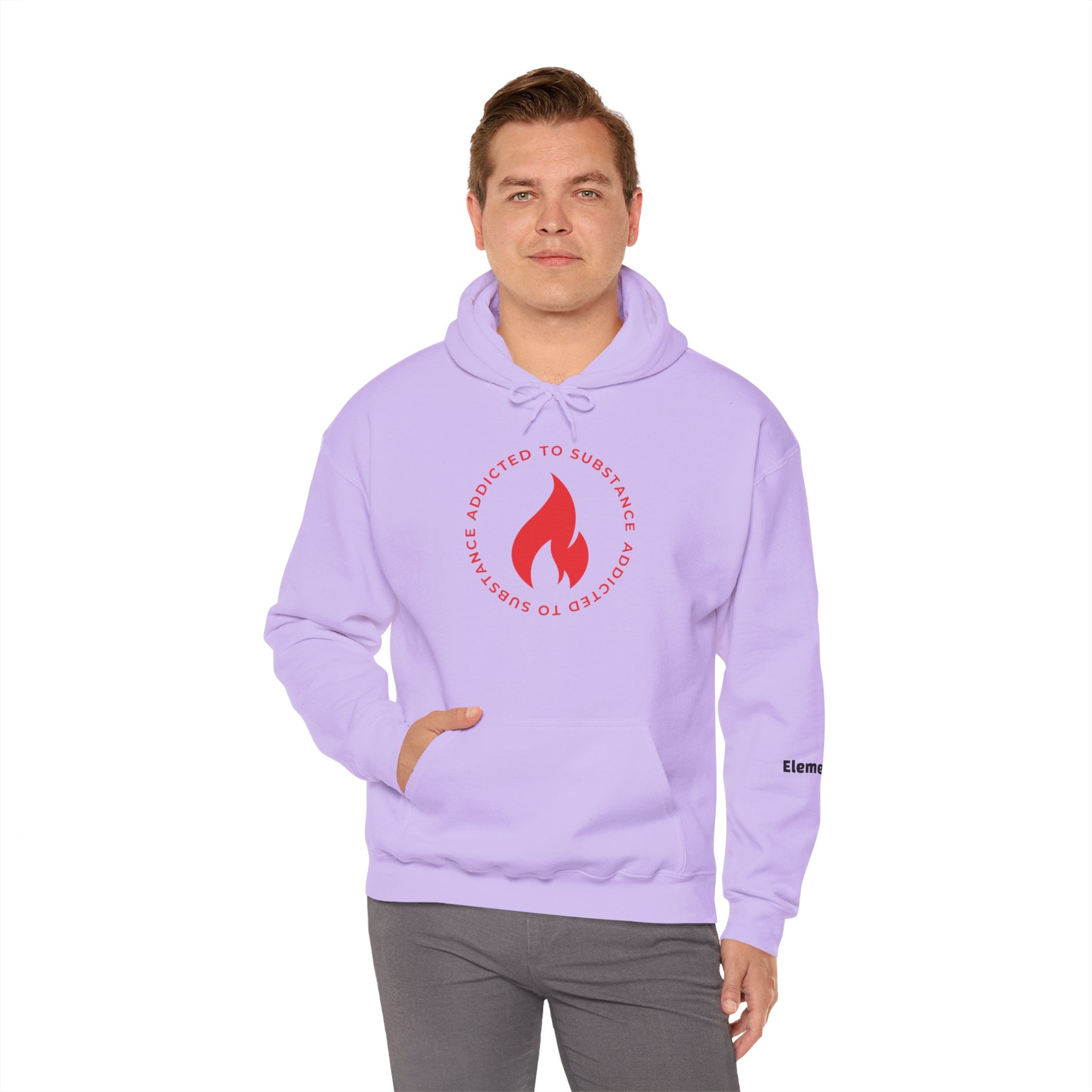 Men's Addicted To Substance Elements 2 Hoodie  (Fire) | Heavy Blend™ Hooded Sweatshirt