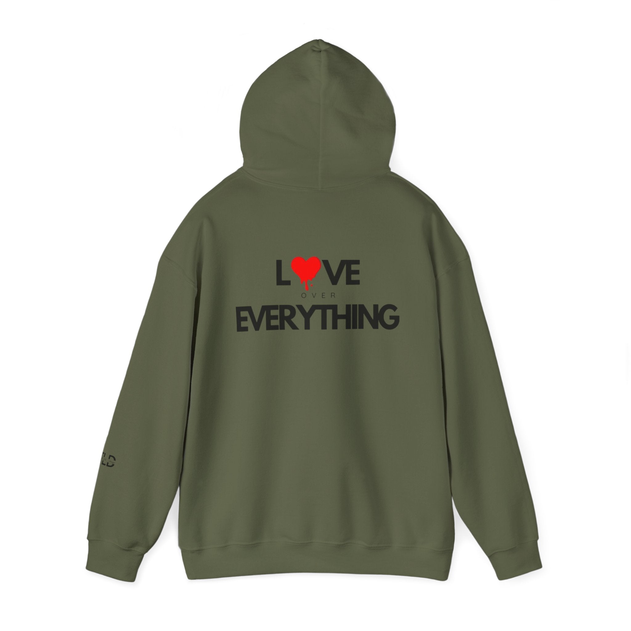 Love over Everything  TLD | Unisex Heavy Blend™ Hooded Sweatshirt