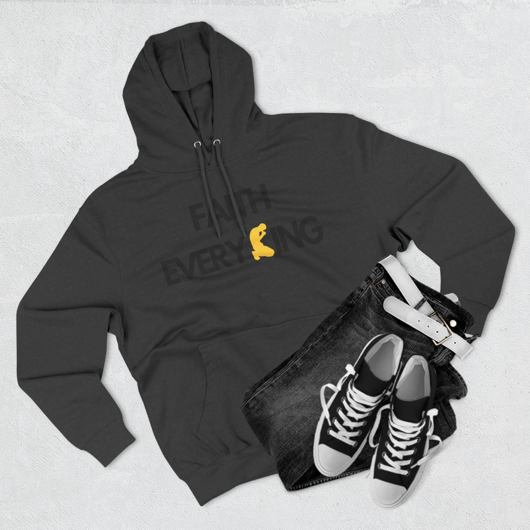 Faith Over Everything | Three-Panel Fleece Hoodie