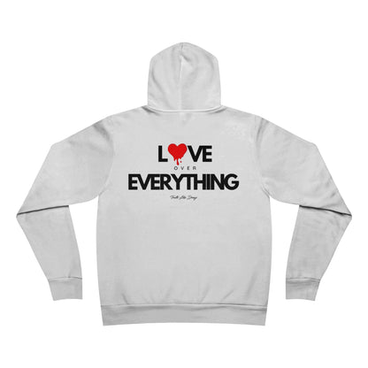 Love Over Everything | Unisex Sponge Fleece Pullover Hoodie (Heart)