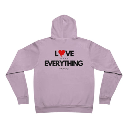 Love Over Everything | Unisex Sponge Fleece Pullover Hoodie (Heart)