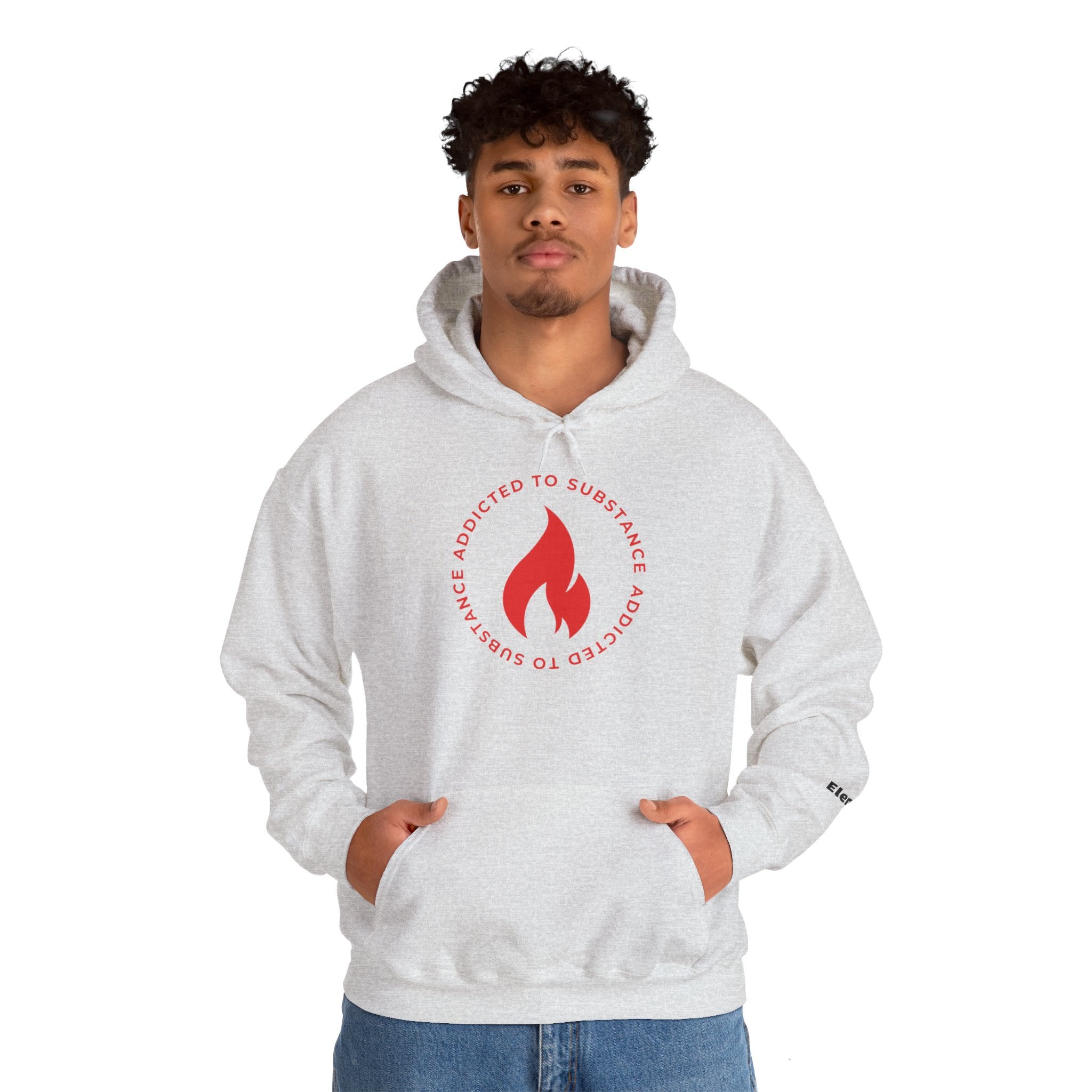 Men's Addicted To Substance Elements 2 Hoodie  (Fire) | Heavy Blend™ Hooded Sweatshirt