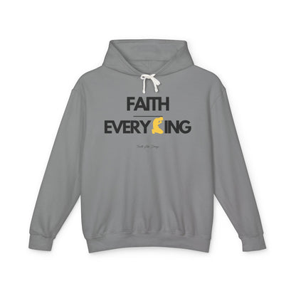 Faith Over Everything Hoodie  | Unisex Lightweight Hooded Sweatshirt