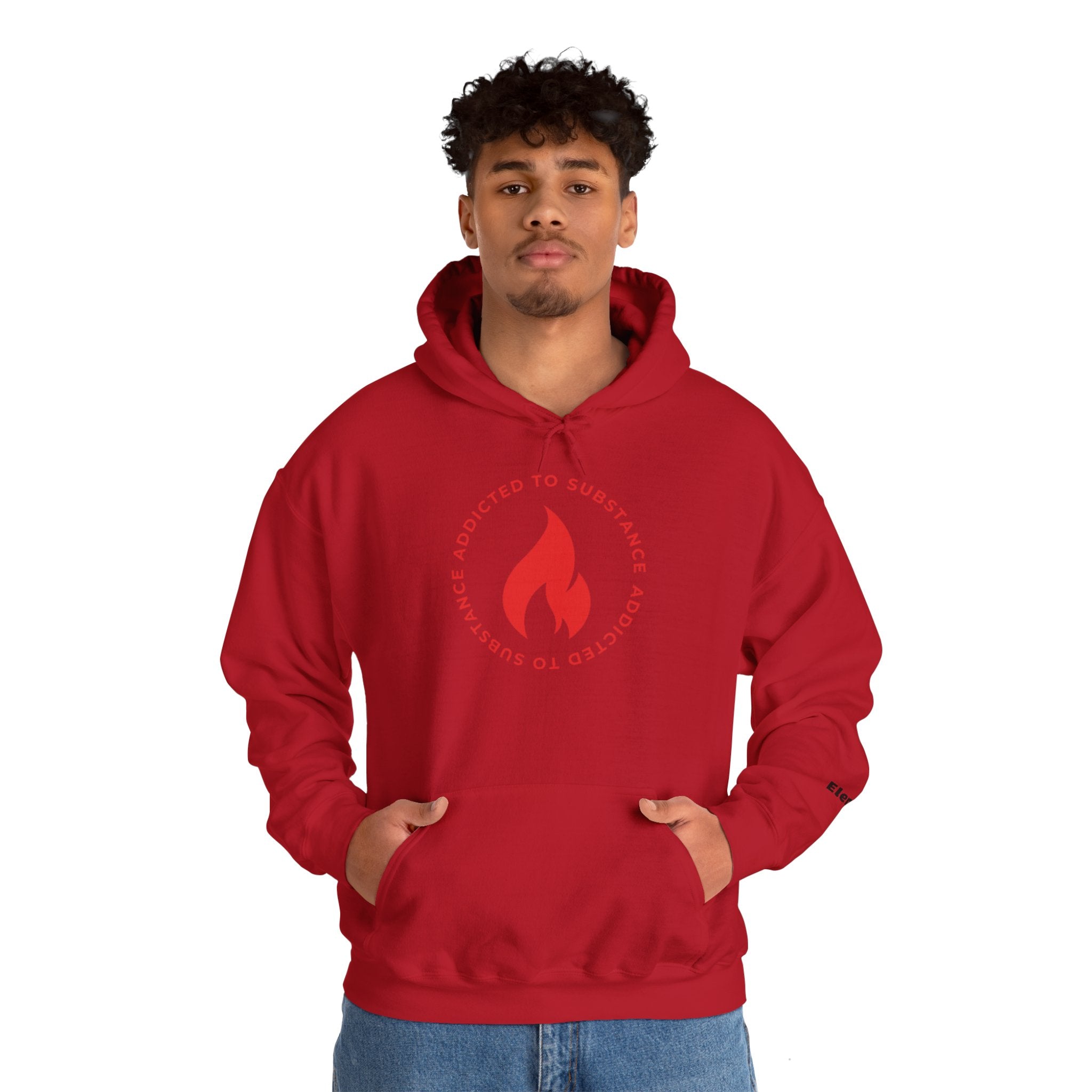 Men's Addicted To Substance Elements 2 Hoodie  (Fire) | Heavy Blend™ Hooded Sweatshirt