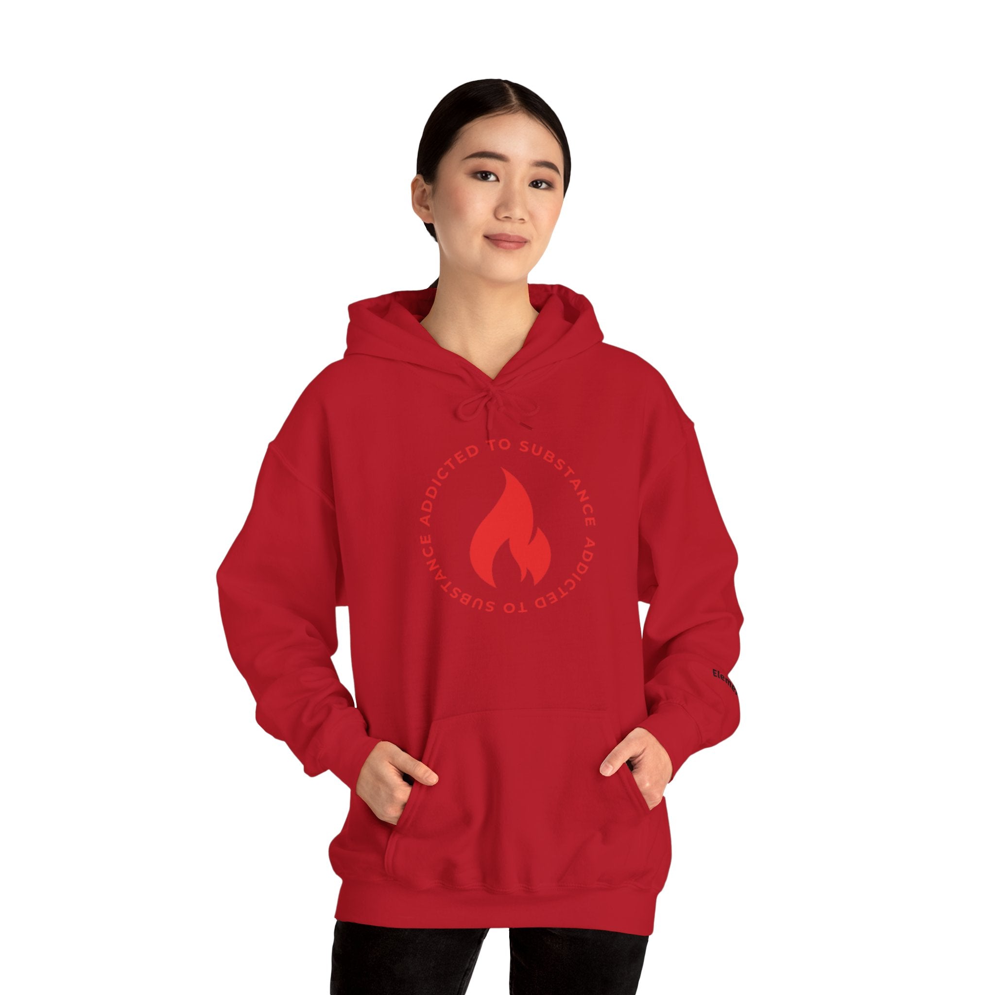 Women's Addicted To Substance Elements 2 Hoodie (Fire) | Heavy Blend™ Hooded Sweatshirt