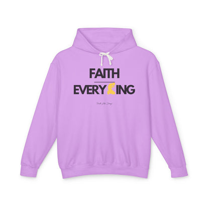 Faith Over Everything Hoodie  | Unisex Lightweight Hooded Sweatshirt