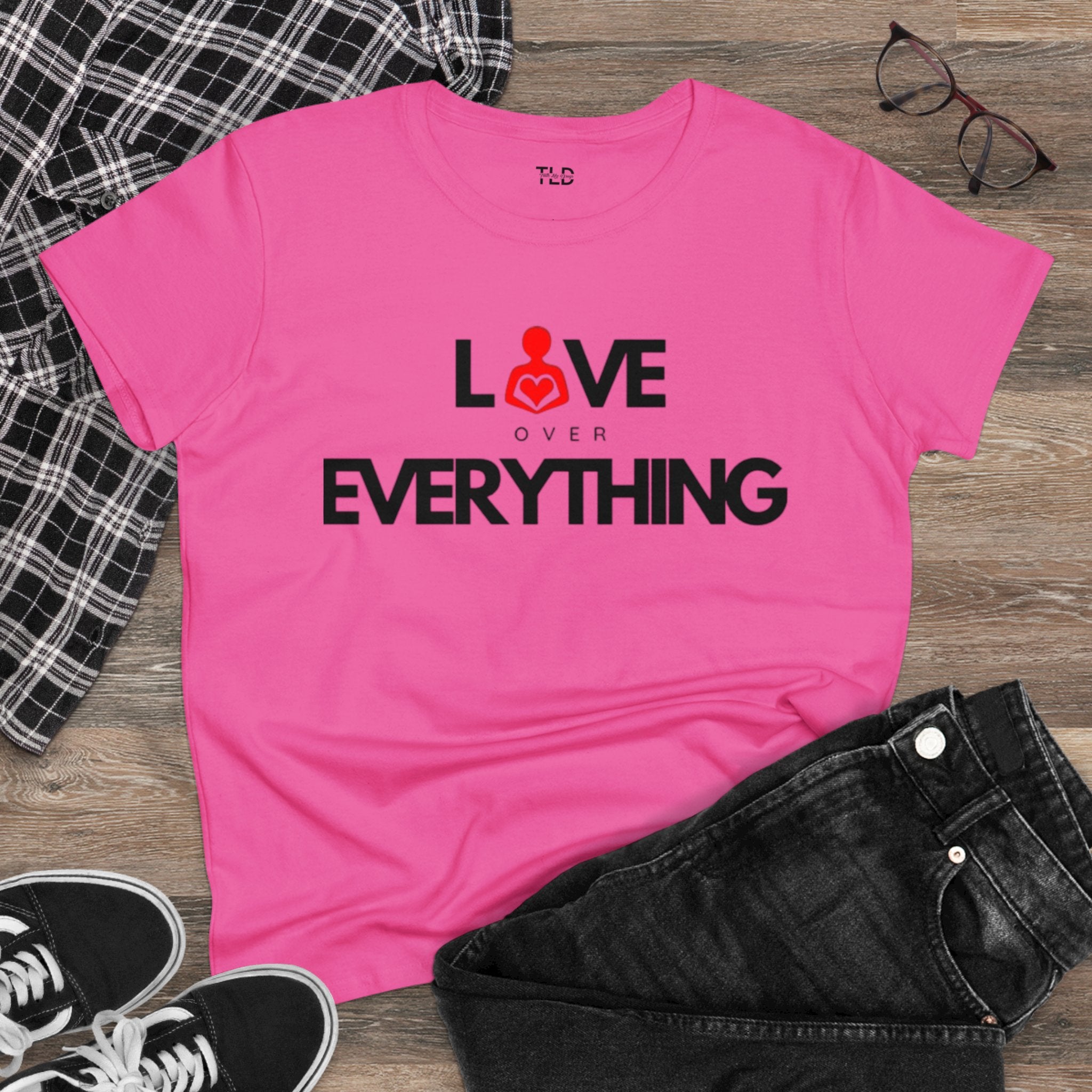 Love Over Everything | Women's Midweight Cotton Tee