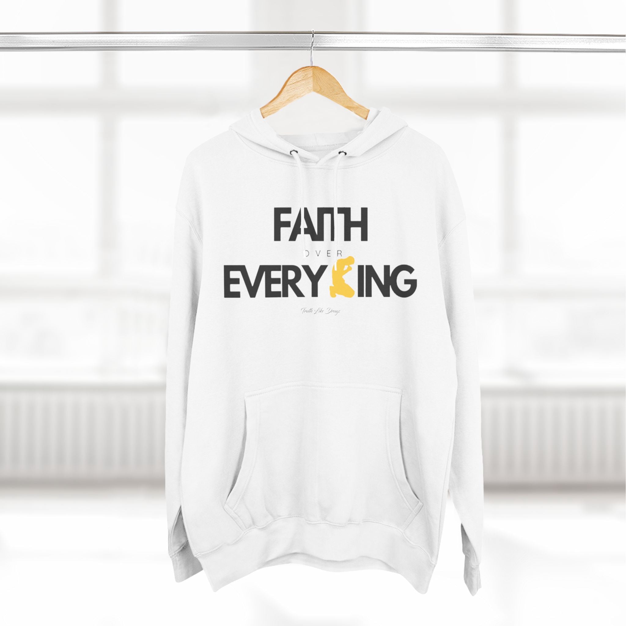 Faith Over Everything | Three-Panel Fleece Hoodie