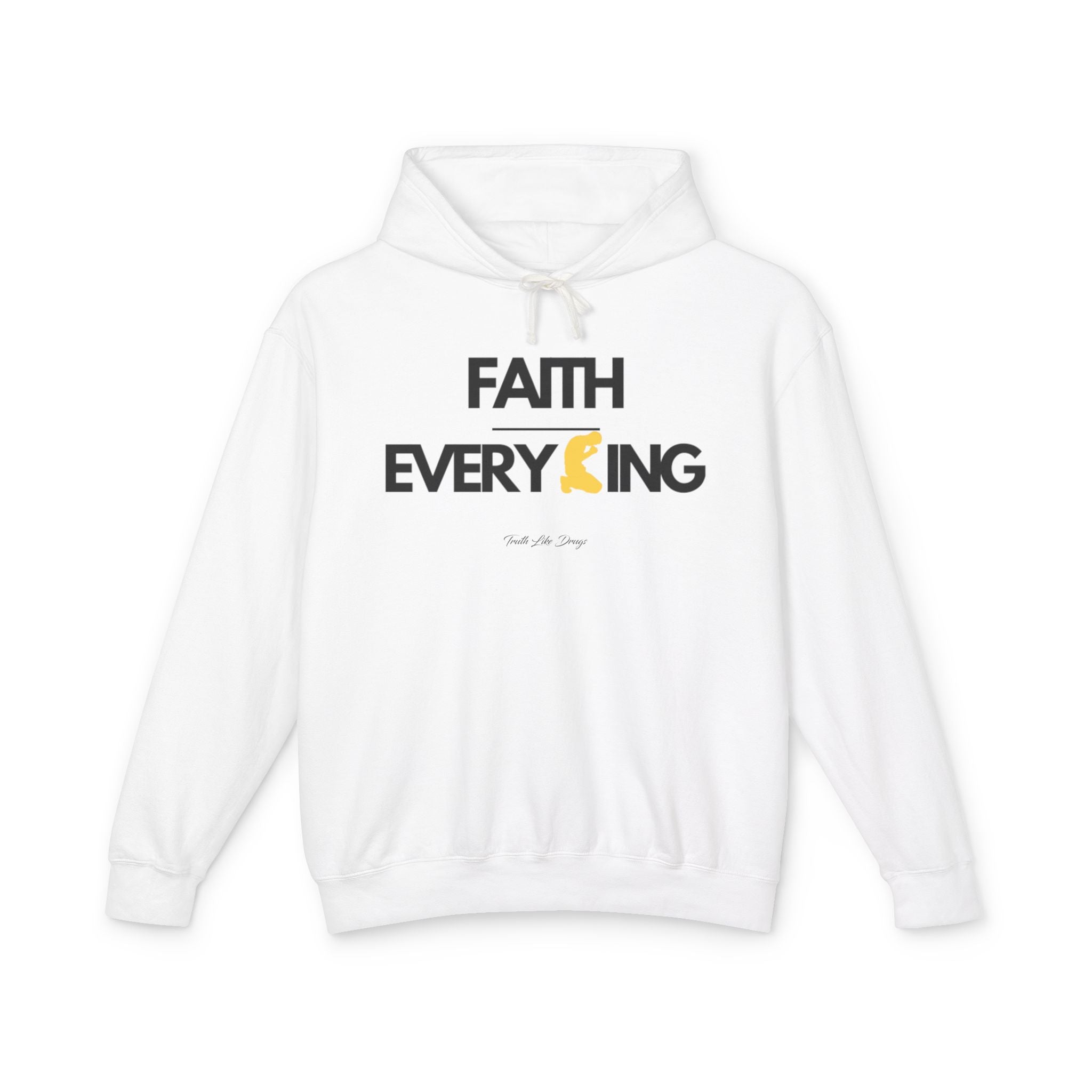 Faith Over Everything Hoodie  | Unisex Lightweight Hooded Sweatshirt