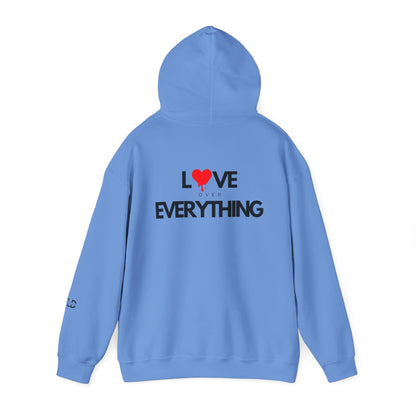 Love over Everything  TLD | Unisex Heavy Blend™ Hooded Sweatshirt