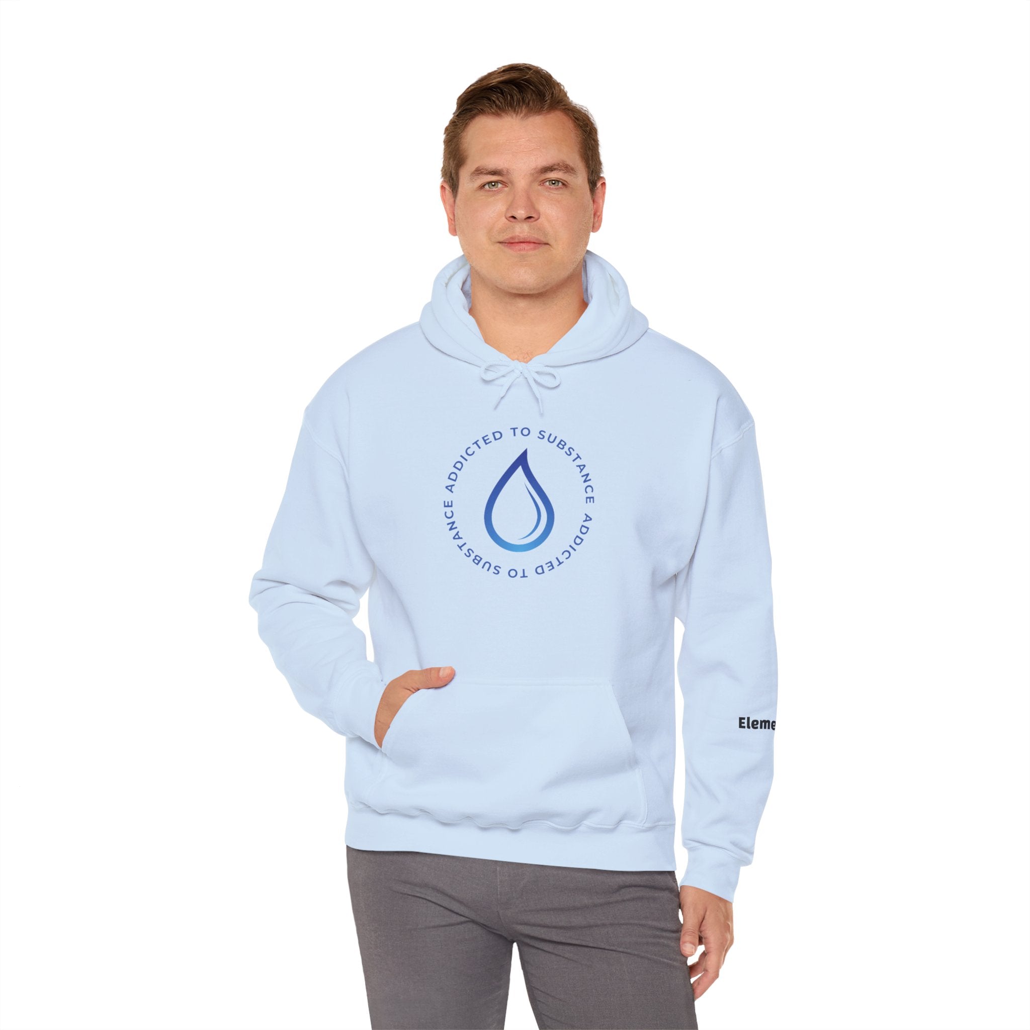 Men's Addicted To Substance Elements 2 Hoodie (Water) |  Heavy Blend™ Hooded Sweatshirt