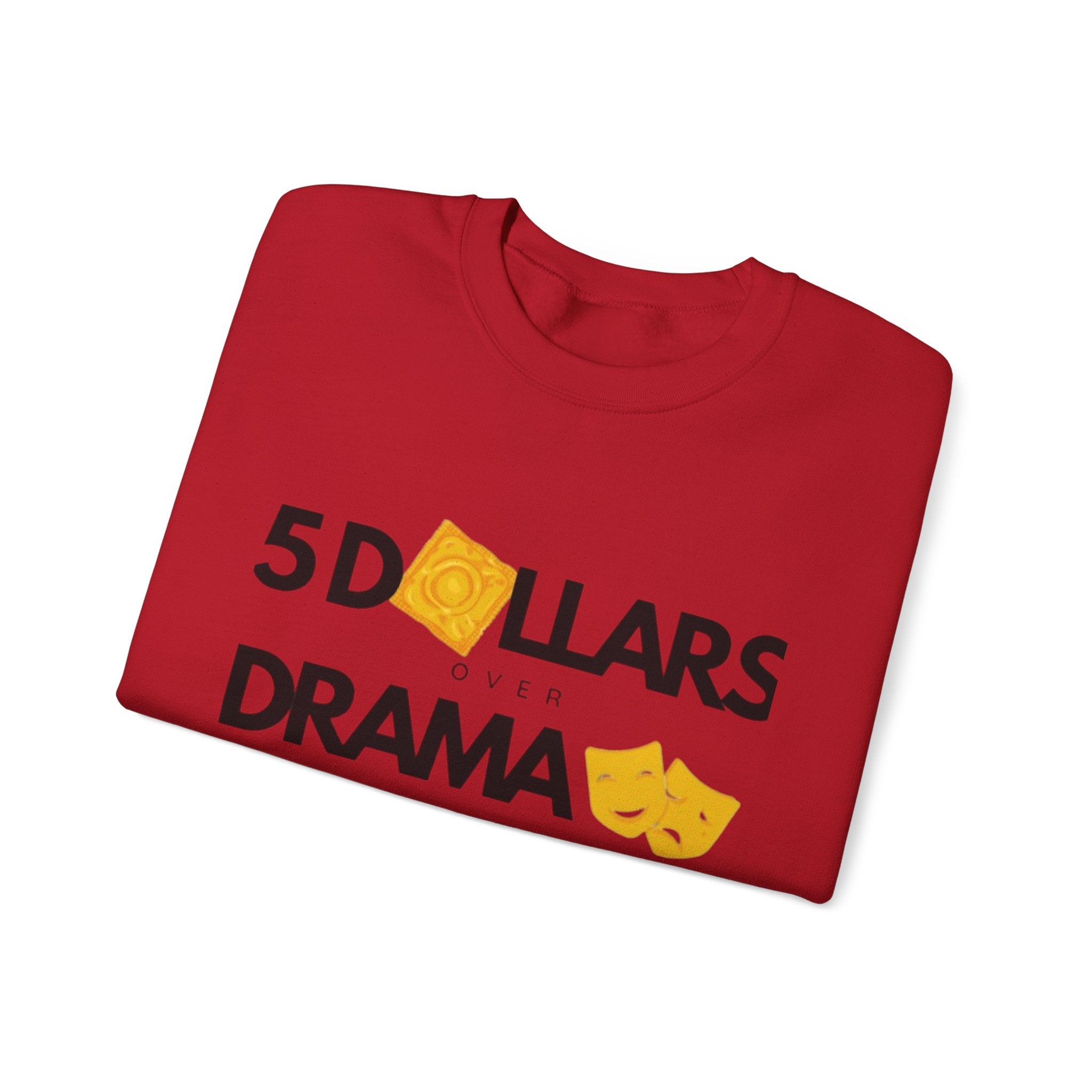 Women's 5 Dollar Over Drama | Heavy Blend™ Crewneck Sweatshirt