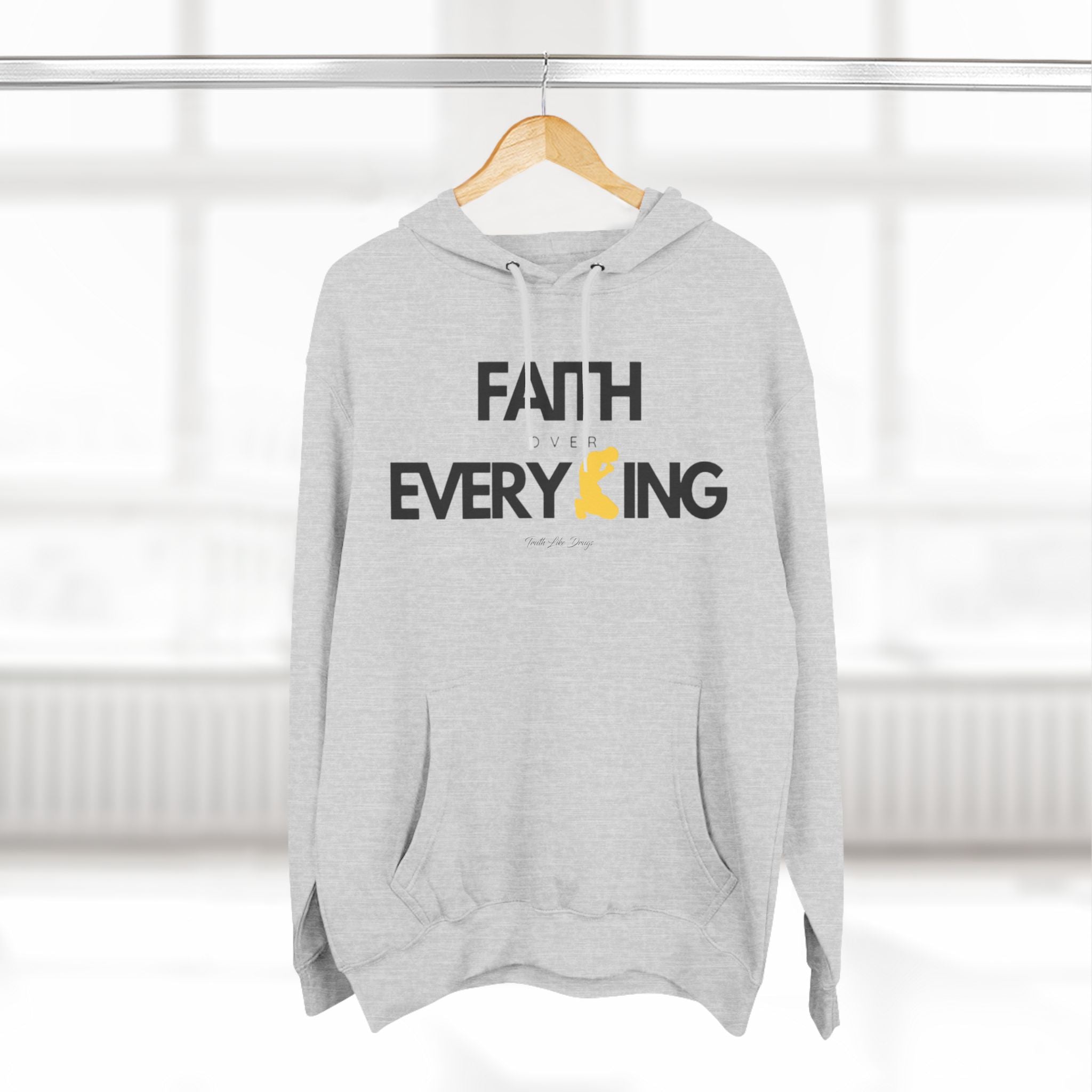 Faith Over Everything | Three-Panel Fleece Hoodie