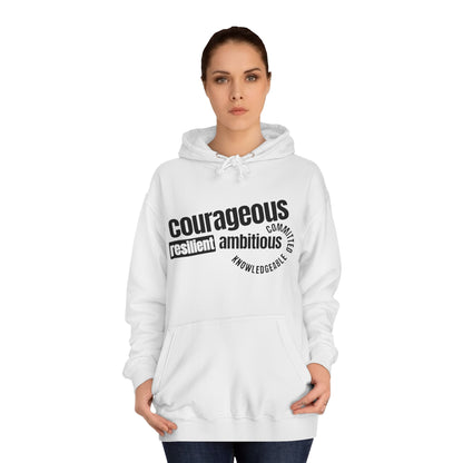 Courageous | Unisex College Hoodie